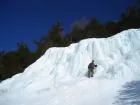 Frozen waterfall