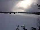 View down the US-Canada border